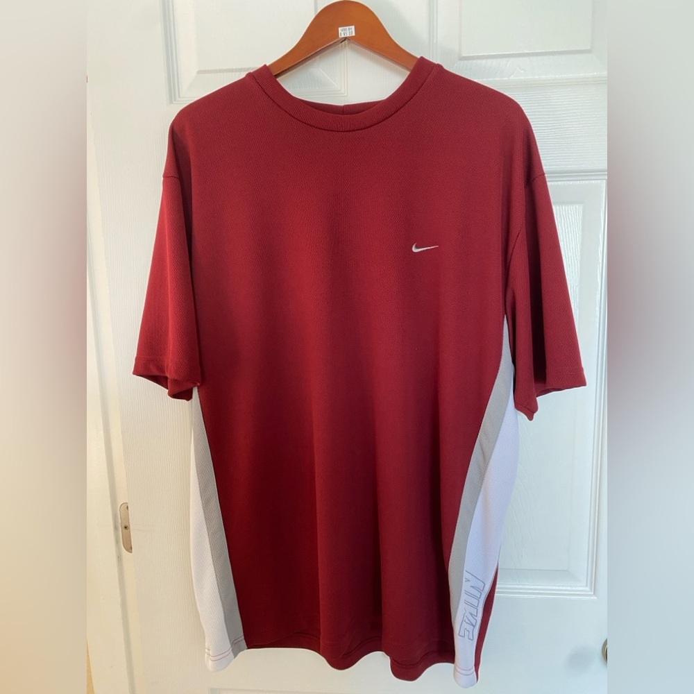 Nike Men's Red Sports Shirt